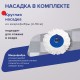 Швабра с отжимом и ведром 14л/5л, отжим центрифуга / рукоятка, 2 круглые насадки, крепление кольцо, синий, LAIMA, 601460