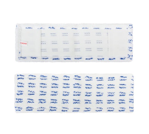 Швабра с флаундером 40 см, черенок 120 см, резьба 1,6 см, МОП микрофибра/абразив, карманы (ТИП К), LAIMA, 601461