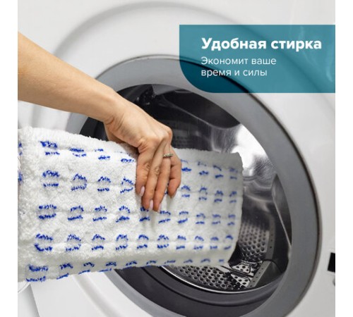 Швабра с флаундером 40 см, телескопический черенок 130 см, резьба 1,6 см, микрофибра/абразив (ТИП К), LAIMA, 601462