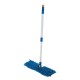 Швабра двусторонняя 40 см, телескопический черенок 130 см (алюминий), резьба 1,6 см, микрофибра, LAIMA, 601465