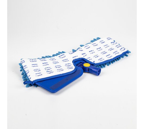 Швабра двусторонняя 40 см, телескопический черенок 130 см (алюминий), резьба 1,6 см, микрофибра, LAIMA, 601465