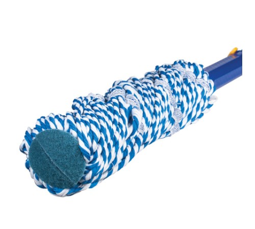 Швабра самоотжимная, скручивающийся отжим, МОП из микрофибры, телескопический черенок 96 см, LAIMA, 601471