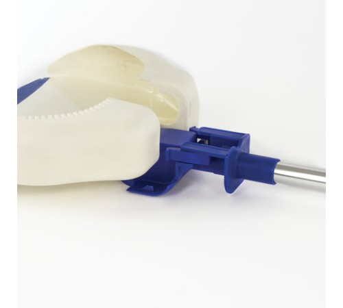 Совок для мусора + щетка, рукоятки 67 см, резиновая кромка, сбрасывание, сине-белый, LAIMA, 601473