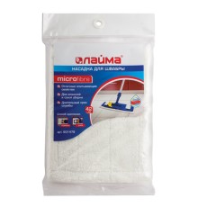 Насадка МОП плоская для швабры/держателя 42 см, уши/карманы (ТИП У/К), микрофибра, упаковка, LAIMA, 601479