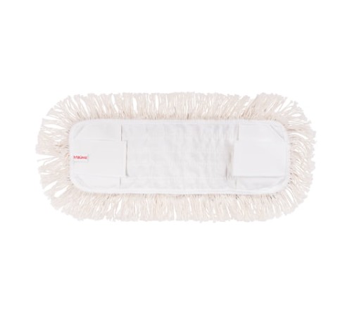 Насадка МОП плоская для швабры/держателя 42 см, уши/карманы (ТИП У/К), хлопок 4,5 см, упаковка, LAIMA, 601480