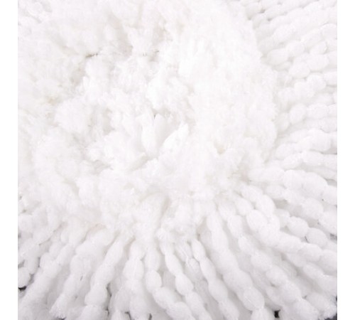 Насадка МОП круглая для швабры из набора для уборки 601459, крепление липучка, микрофибра, d - 16 см, LAIMA, 601487