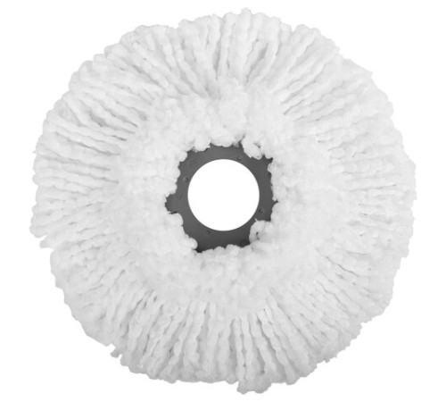 Насадка МОП круглая для швабры из набора для уборки, крепление кольцо, микрофибра, d-16 см, LAIMA, 601488