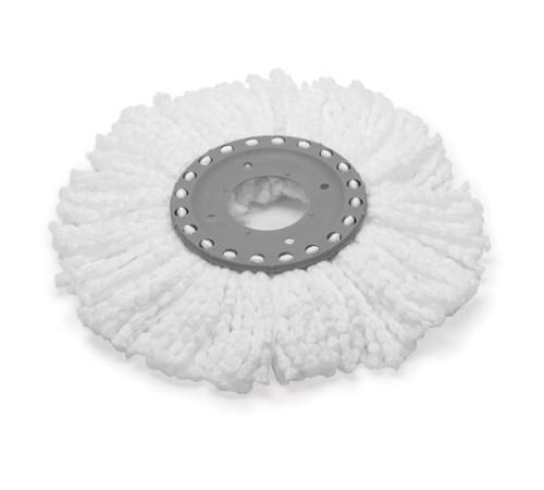 Насадка МОП круглая для швабры из набора для уборки, крепление кольцо, микрофибра, d-16 см, LAIMA, 601488