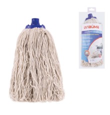 Насадка МОП для швабры LAIMA, веревочная, длина ворса 26 см,165 г, хлопок, швабра 601470, для дома и офиса, 601489