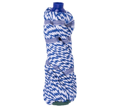 Насадка МОП для швабры самоотжимной скручивающейся 601471, микрофибра, 32 см, двуцветная, LAIMA, 601491