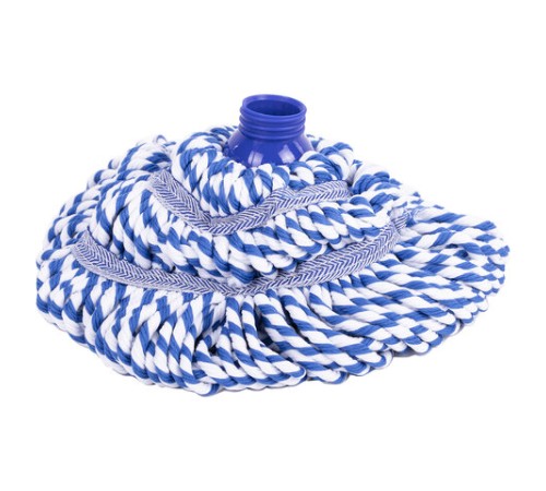 Насадка МОП для швабры самоотжимной скручивающейся 601471, микрофибра, 32 см, двуцветная, LAIMA, 601491