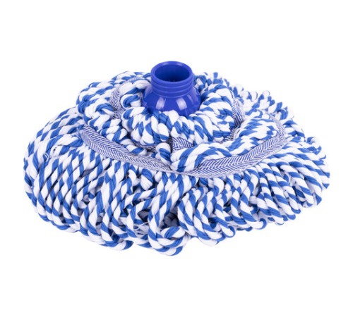 Насадка МОП для швабры самоотжимной скручивающейся 601471, микрофибра, 32 см, двуцветная, LAIMA, 601491