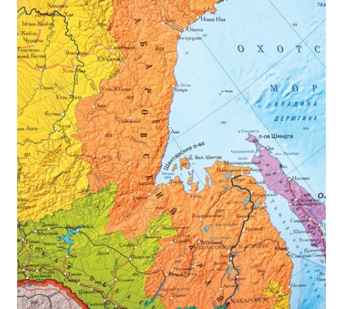 Карта России политико-административная 157х107см, 1:5,5М, интерактивная, европодвес, BRAUBERG, 112397 Карта России политико-административная 157х107см, 1:5,5М, интерактивная, европодвес, BRAUBERG, 112397