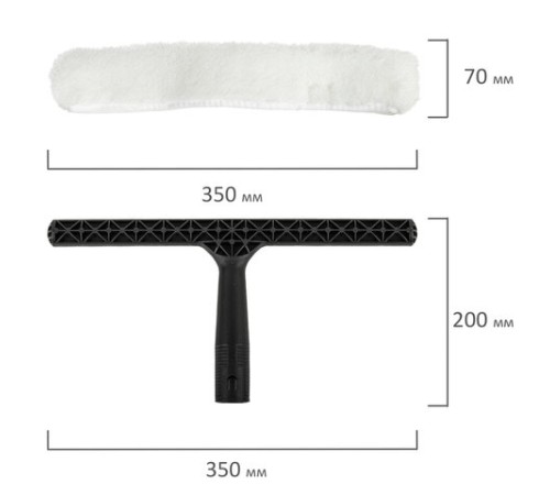 Окномойка с насадкой акрил/дакрон, ширина 35 см, ручки 601514-15, насадка 601520, LAIMA PROFESSIONAL, 601518