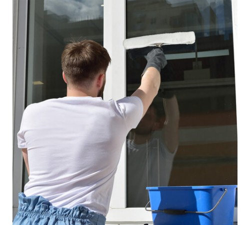 Насадка-шубка для окномойки 601518, акрил/дакрон, рабочая часть 35 см, липучки, LAIMA PROFESSIONAL, 601520