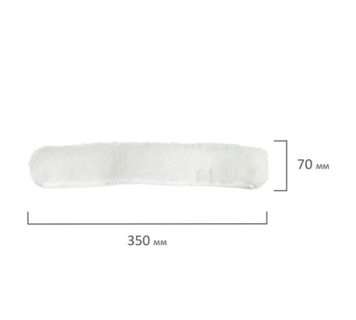 Насадка-шубка для окномойки 601518, акрил/дакрон, рабочая часть 35 см, липучки, LAIMA PROFESSIONAL, 601520