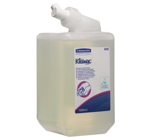 Картридж с жидким мылом одноразовый KIMBERLY-CLARK Kleenex, 1 л, прозрачный, артикул 6333