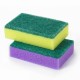 Губки для посуды 8х5,3х2,6 см, КОМПЛЕКТ 5 шт., STANDART, поролон с абразивным слоем, LAIMA К0014, 601555