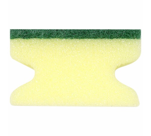 Губки для посуды 9,6х6,4х4 см, КОМПЛЕКТ 2 шт., MAXI, поролон с абразивным слоем, профильные, LAIMA К0015, 601557