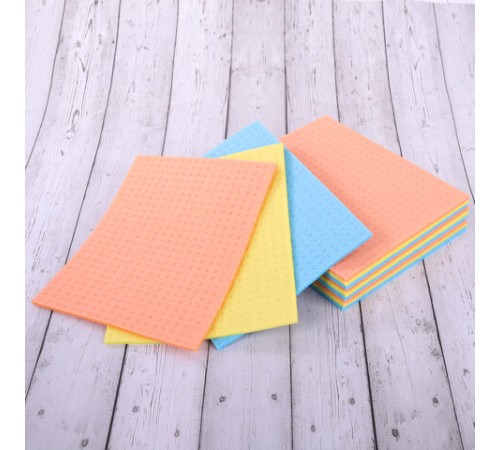 Салфетки ЦЕЛЛЮЛОЗНЫЕ (губчатые) MAXI, 15х18 см, КОМПЛЕКТ 3 шт., мега впитываемость, LAIMA, К5025, 601558