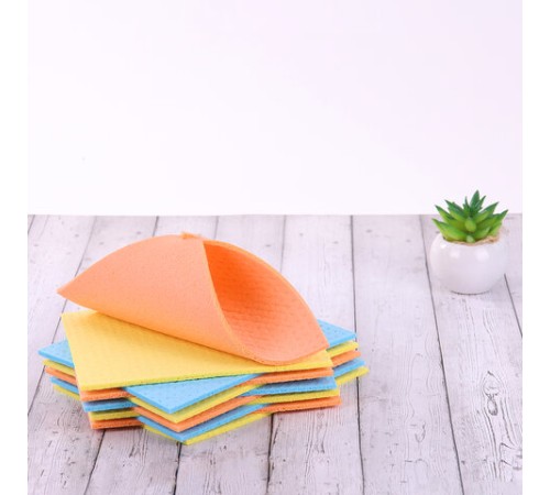 Салфетки ЦЕЛЛЮЛОЗНЫЕ (губчатые) MAXI, 15х18 см, КОМПЛЕКТ 3 шт., мега впитываемость, LAIMA, К5025, 601558