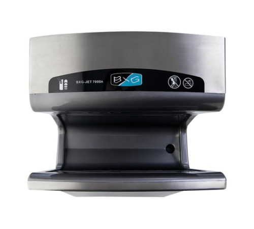 Сушилка для рук BXG-JET 7000A, 1650 Вт, погружного типа, время сушки 10 секунд, нержавеющая сталь
