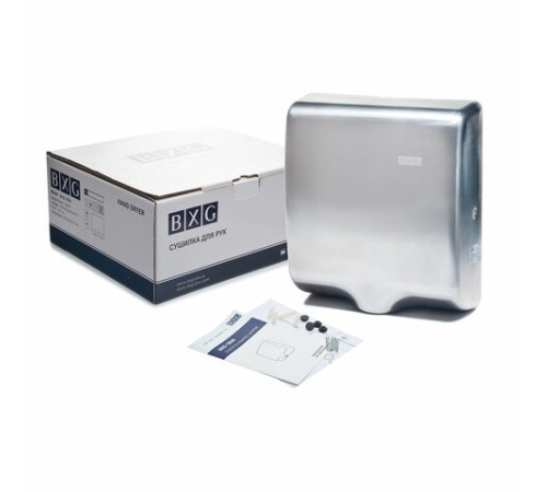 Сушилка для рук BXG-180A, 1000 Вт, ультрафиолет, нержавеющая сталь, хром