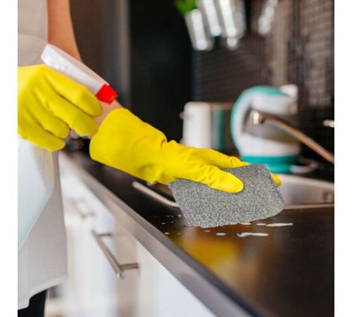 Губки для посуды 11,5х7,8х2,8 см, КОМПЛЕКТ 2 шт., поролон в металлизированной оплетке, LAIMA К1011, 601592