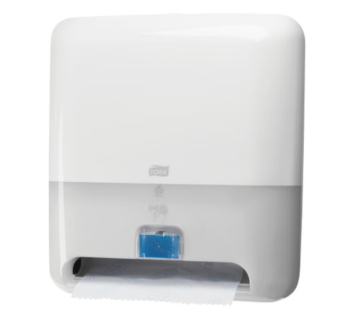 Диспенсер для полотенец СЕНСОРНЫЙ TORK (Система H1) Matic, в рулонах, (батарея R20) белый, 551100