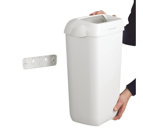 Контейнер для мусора, 43 л, KIMBERLY-CLARK Aquarius, белый, 56,9х42,2х29 см, 6993