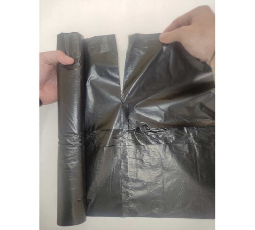 Мешки для мусора 120 л, черные, в рулоне 10 шт., ПВД, 25 мкм, 68х102 см, ЭКОНОМ, КОНЦЕПЦИЯ БЫТА 