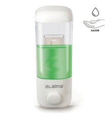 Дозатор для жидкого мыла LAIMA, НАЛИВНОЙ, 0,5 л, белый, ABS-пластик, 601792