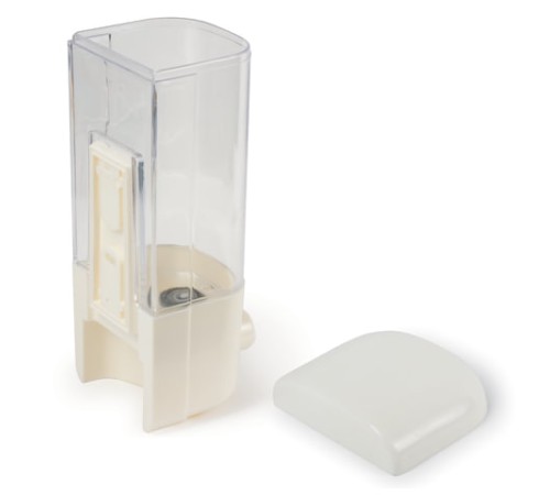 Дозатор для жидкого мыла LAIMA, НАЛИВНОЙ, 0,5 л, белый, ABS-пластик, 601792