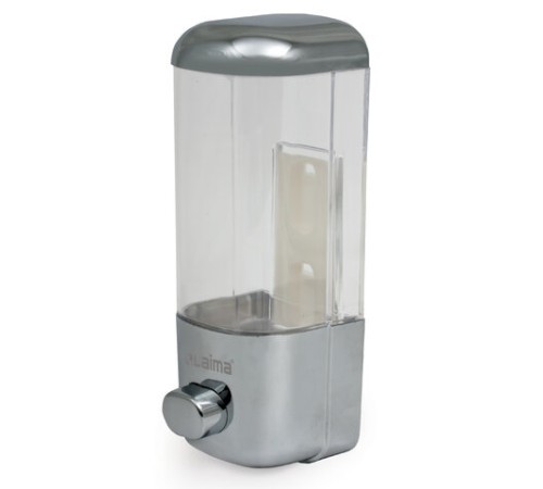 Дозатор для жидкого мыла LAIMA, НАЛИВНОЙ, 0,5 л, хром, ABS-пластик, 601793