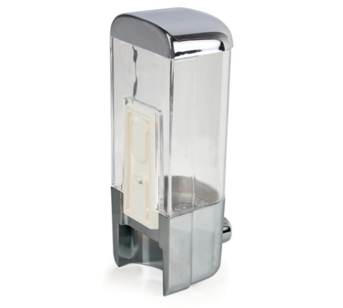 Дозатор для жидкого мыла LAIMA, НАЛИВНОЙ, 0,5 л, хром, ABS-пластик, 601793