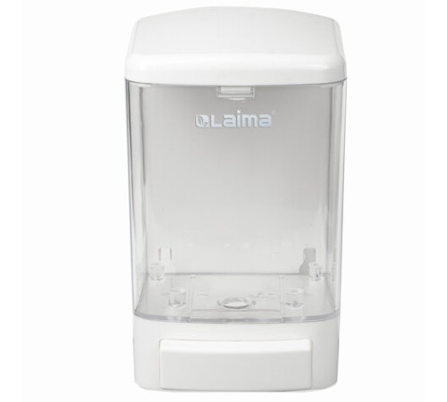 Дозатор для жидкого мыла LAIMA, НАЛИВНОЙ, 1 л, белый, ABS-пластик, 601794