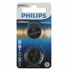 Батарейки литиевые PHILIPS Lithium CR2032 