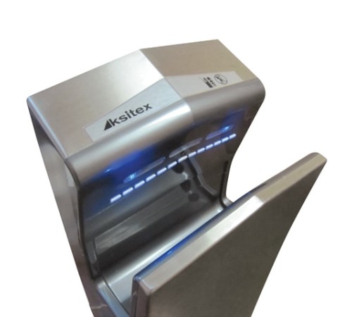 Сушилка для рук KSITEX M-8888АС JET, 1650 Вт, погружного типа, время сушки 10 секунд, нержавеющая сталь