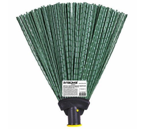 Метла синтетическая веерная 29х26 см, без черенка, крепление еврорезьба, №2, LAIMA EXPERT, 601828