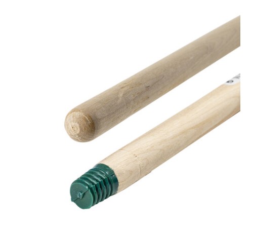 Черенок рукоятка для уборочного инвентаря 120 см, еврорезьба пластиковая, ПРОЧНЫЙ деревянный ВЫСШИЙ СОРТ d=2,2-2,4 см, LAIMA EXPERT, 601829