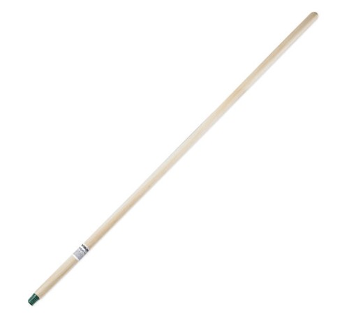 Черенок рукоятка для уборочного инвентаря 120 см, еврорезьба пластиковая, ПРОЧНЫЙ деревянный ВЫСШИЙ СОРТ d=2,2-2,4 см, LAIMA EXPERT, 601829