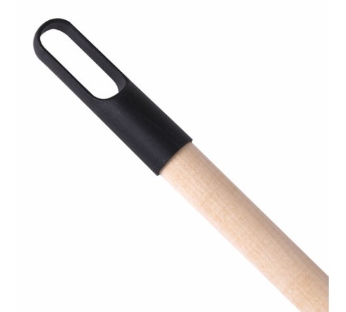 Веник синтетический веерный 29х26 см, деревянный черенок 40 см, еврорезьба, LAIMA EXPERT, 601830