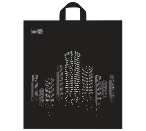 Пакет с петлевой ручкой ПНД, 44х40 см, 