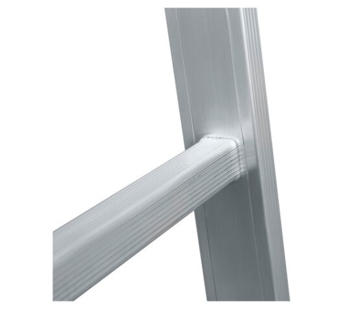 Лестница-трансформер алюминиевая 4х4 ступени, высота 4,5 м (4 секции по 1,2 м) до 150 кг, вес 16,5 кг, НОВАЯ ВЫСОТА, 3320404