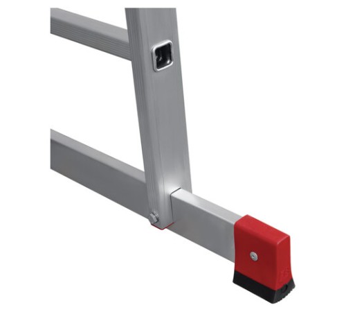 Лестница-трансформер алюминиевая 4х4 ступени, высота 4,5 м (4 секции по 1,2 м) до 150 кг, вес 16,5 кг, НОВАЯ ВЫСОТА, 3320404