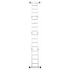 Лестница-трансформер алюминиевая 4х4 ступени, высота 4,5 м (4 секции по 1,2 м) до 150 кг, вес 16,5 кг, НОВАЯ ВЫСОТА, 3320404