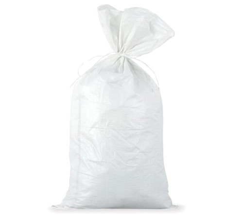 Мешки полипропиленовые до 50 кг, комплект 100 шт., 105х55 см, вес 72 г, широкого спектра применения, белые, 601910