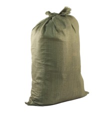 Мешки полипропиленовые до 50 кг, комплект 100 шт., 95х55 см, вес 47 г, для строительного/бытового мусора, зеленые, 601911