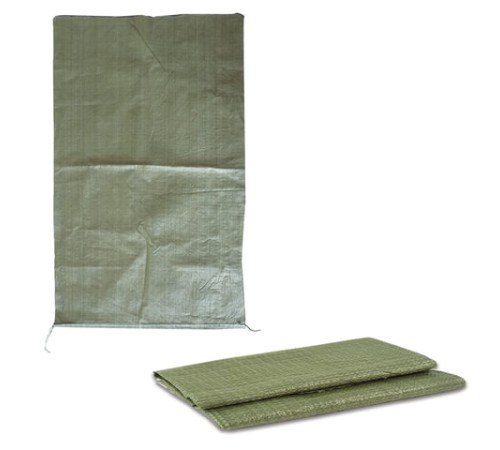 Мешки полипропиленовые до 50 кг, комплект 100 шт., 95х55 см, вес 47 г, для строительного/бытового мусора, зеленые, 601911