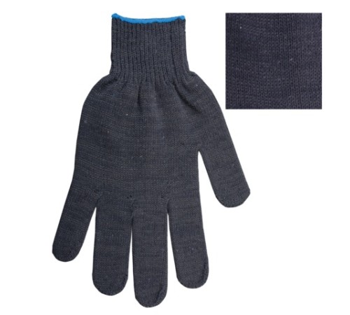 Перчатки хлопчатобумажные, КОМПЛЕКТ 5 ПАР, 10 класс, 40-42 г, 116 текс, ПВХ точка, LAIMA ЛЮКС, ЧЕРНЫЕ, 601914